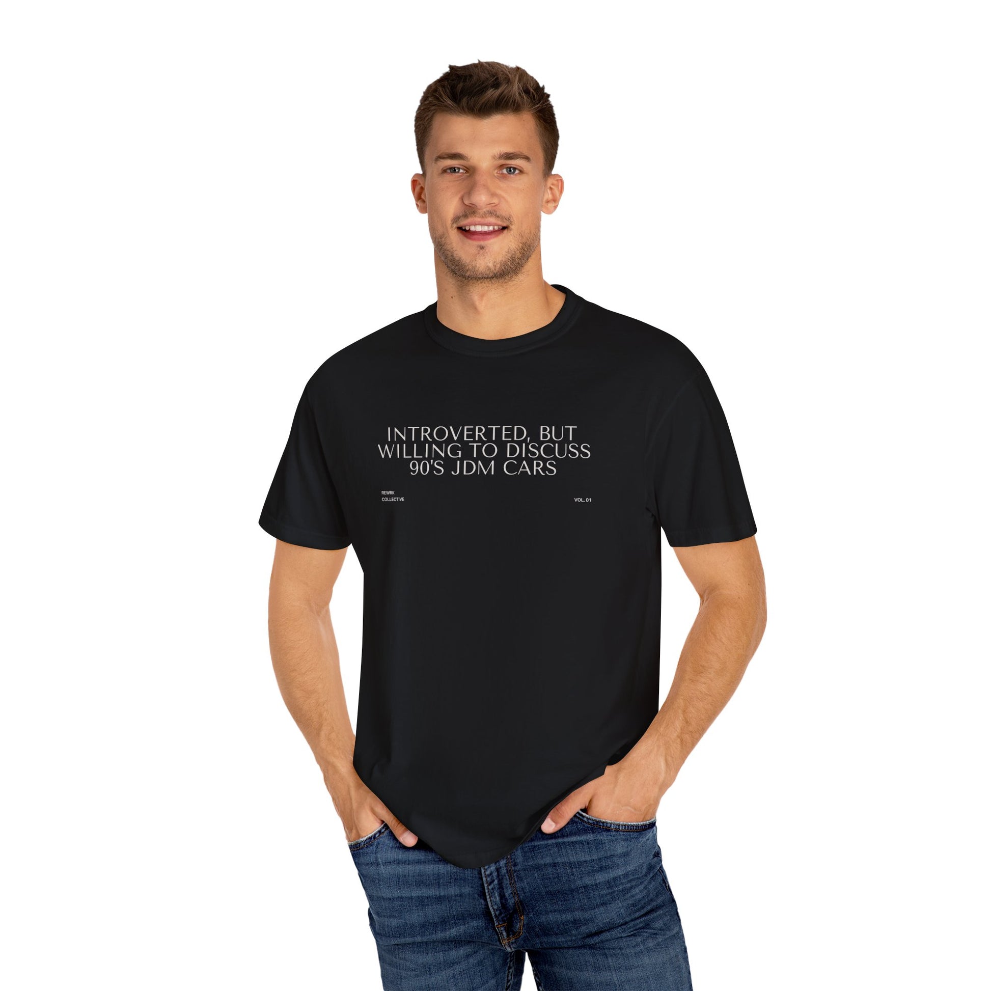 "Introverted, But Willing to Discuss 90's JDM Cars" T-Shirt