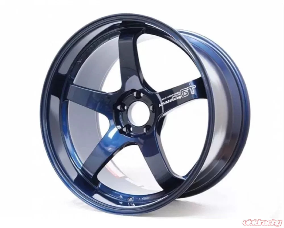 Advan GT Premium Version 20x10.5 +24 5-114.3 Racing Titanium Blue Wheel main image 1