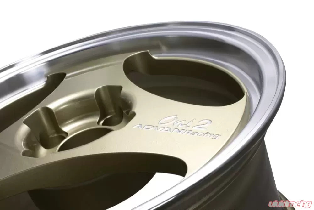 Advan ONI2 15X8.0+30 4-100 Machining & Champagne Gold Wheel