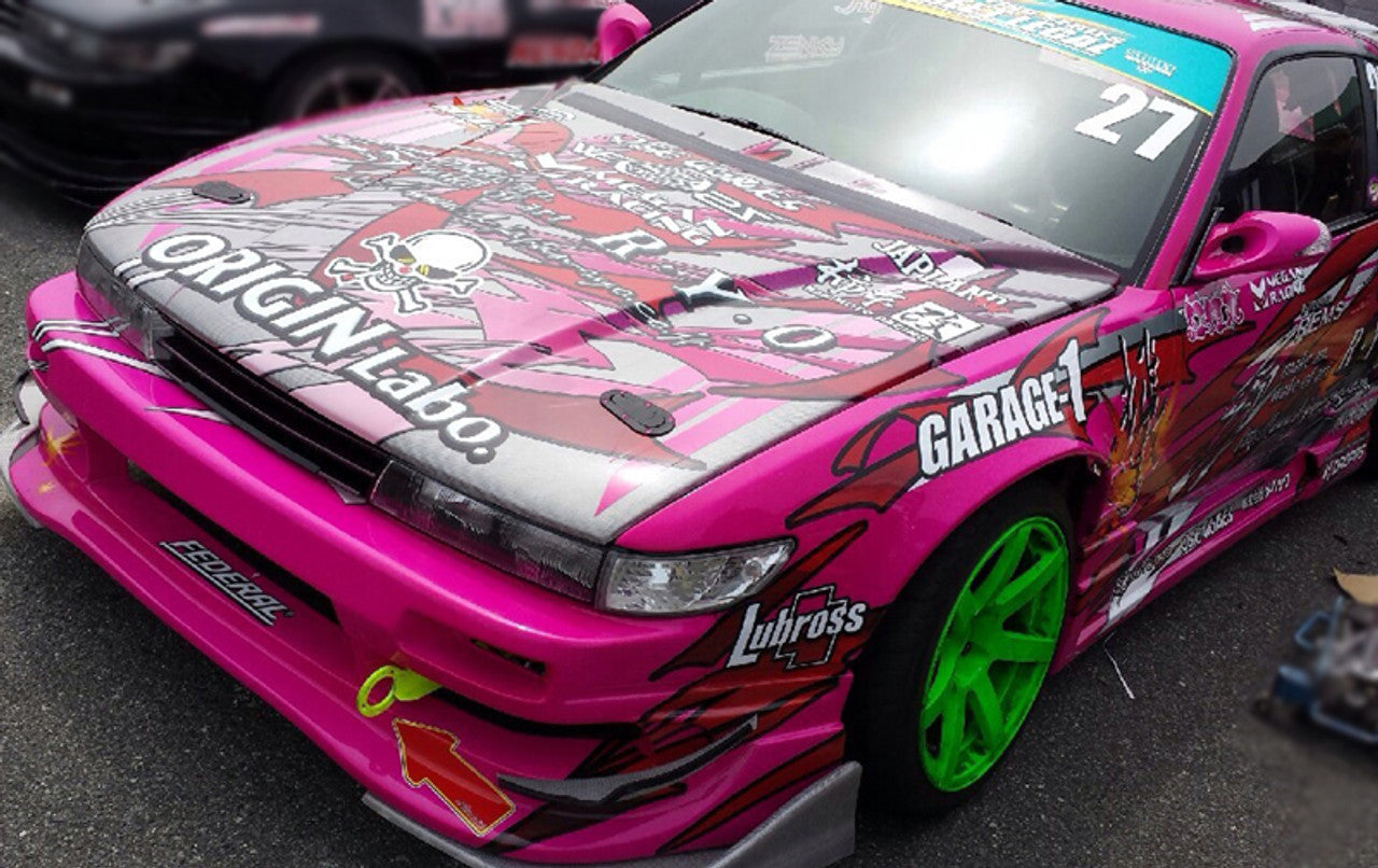 Nissan S13 Origin Lab Vented Hood Type II