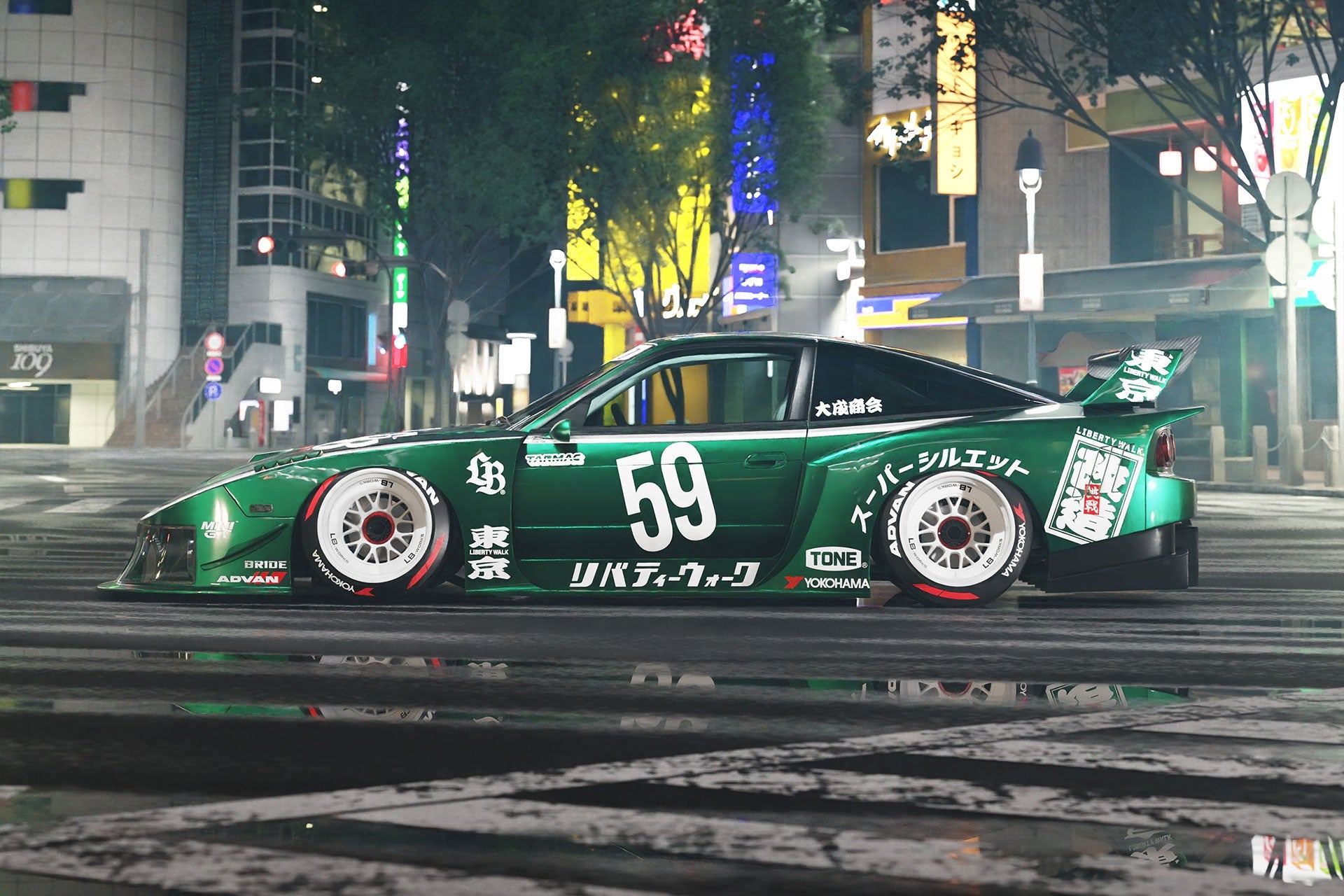 LB-Super Silhouette NISSAN 180SX (FRP)