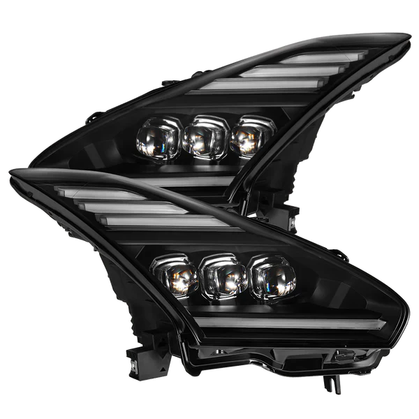 09-25 Nissan GT-R NOVA-Series LED Projector Headlights Black/ Alpha-Black (ETA late Apr)