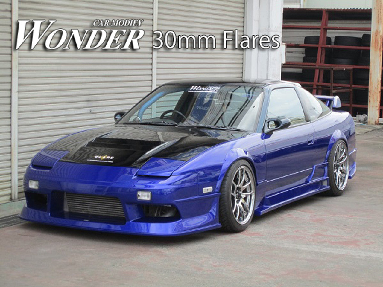 Car Modify Wonder 180SX S13 30mm Type 1 Rear Fender Flares