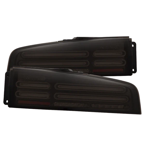23-25 Nissan Z Quad-Loop Style NOVA-Series Prismatic LED Tail Lights Black/Alpha Black