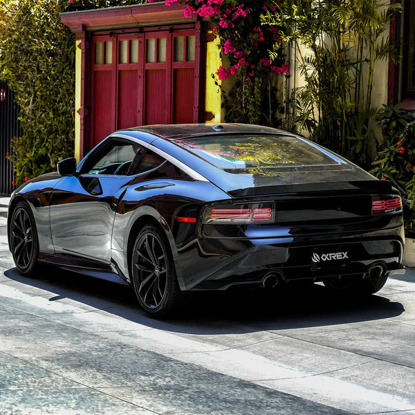 23-25 Nissan Z Quad-Loop Style NOVA-Series Prismatic LED Tail Lights Black/Alpha Black