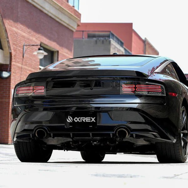 23-25 Nissan Z Quad-Loop Style NOVA-Series Prismatic LED Tail Lights Black/Alpha Black