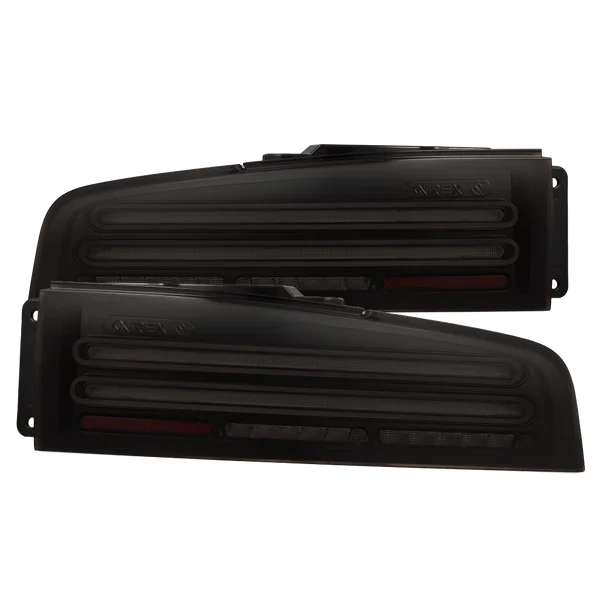 23-25 Nissan Z Twin-Loop Style NOVA-Series Prismatic LED Tail Lights Black/Alpha Black - REWRK Collective