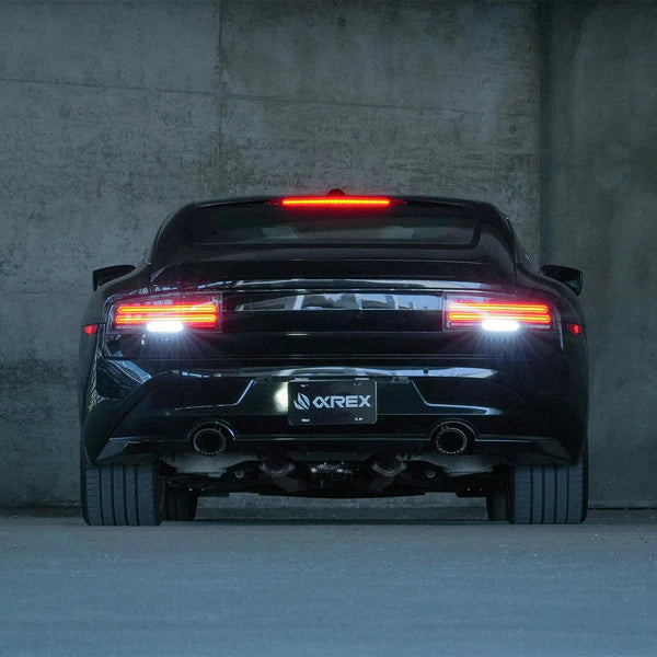 23-25 Nissan Z Twin-Loop Style NOVA-Series Prismatic LED Tail Lights Black/Alpha Black - REWRK Collective