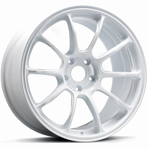 Volk Racing ZE40 17X8.0+38 5-114.3 Dash White Wheel