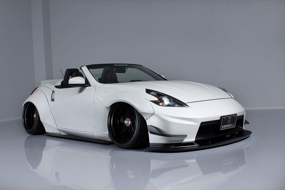 AIMGAIN Nissan 370Z Z34 GT FRONT OVER FENDERS L+R (BLACK MOLDING)