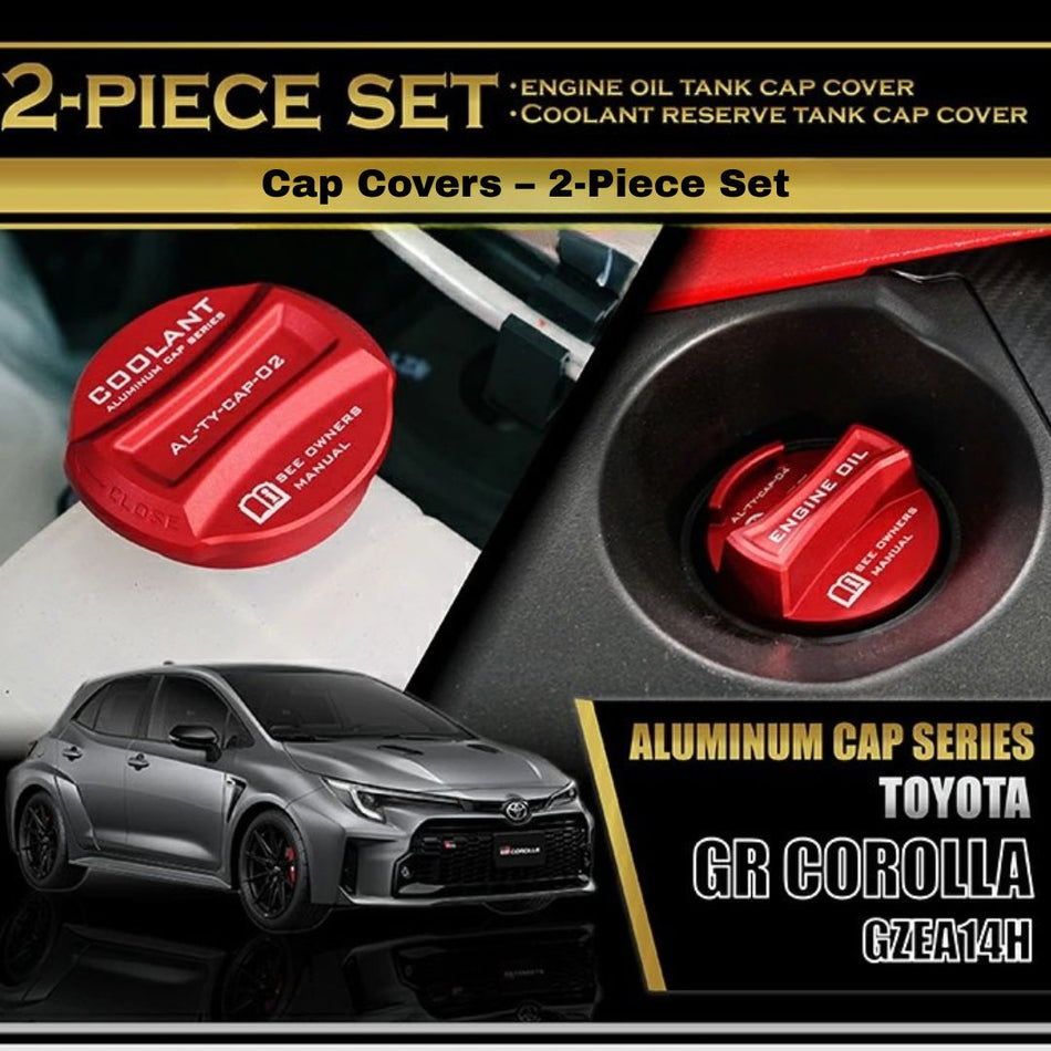 Toyota GR Corolla Aluminum Tank Cap 2-Point Set