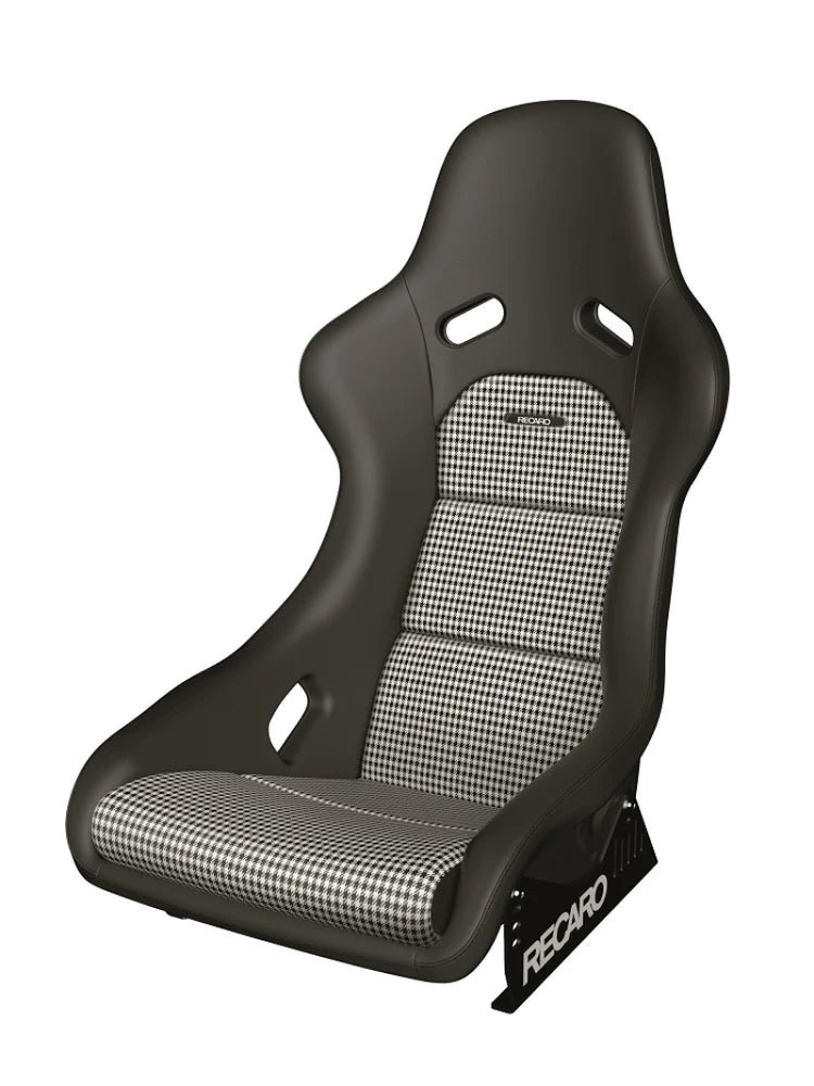 Recaro Classic Pole Position ABE Seat - Black Leather/Pepita Fabric - REWRK Collective