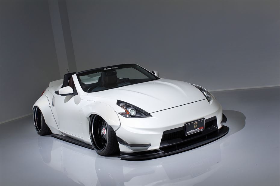 AIMGAIN Nissan 370Z Z34 GT FRONT OVER FENDERS L+R (BLACK MOLDING)