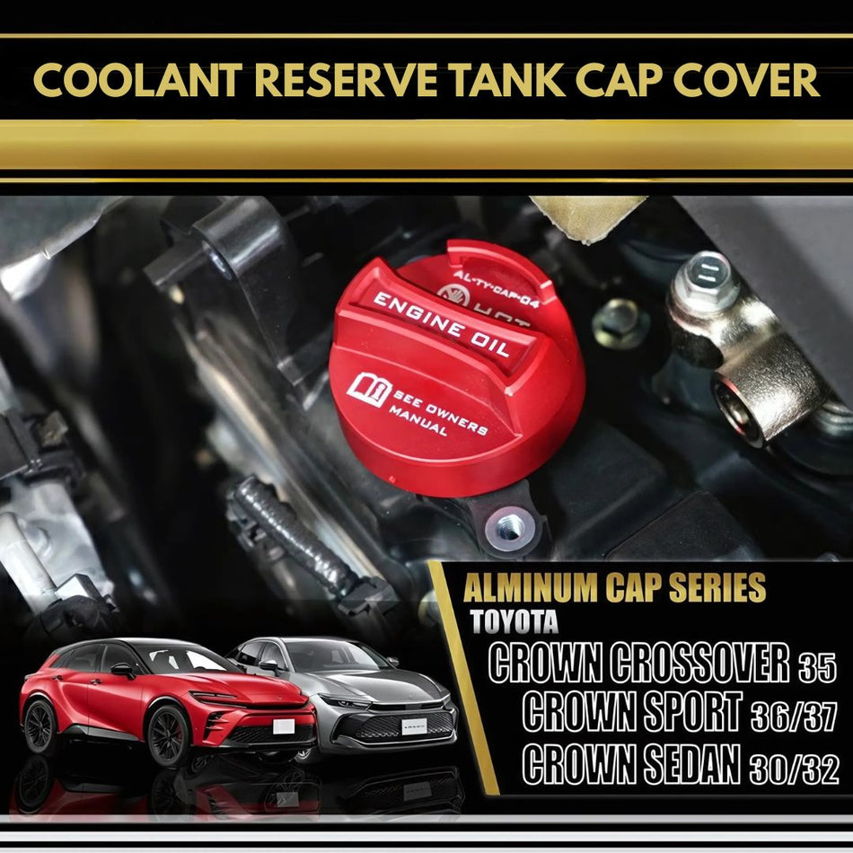 Toyota Crown Aluminum Coolant Reserve Tank Cap Cover