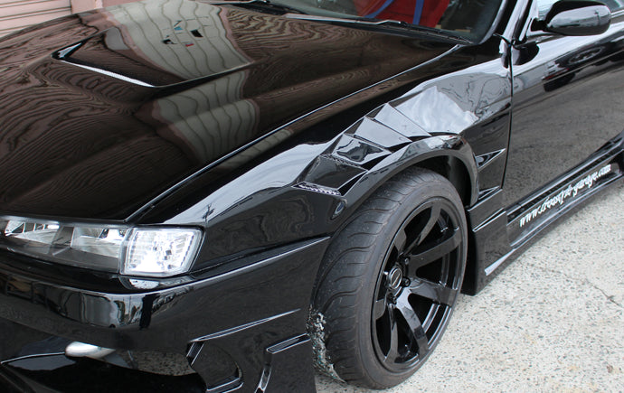 Origin Lab Nissan S14 Kouki Sameera Duct +55mm Front Fenders