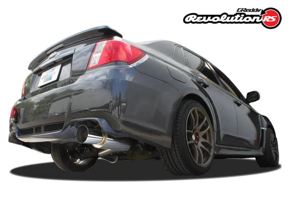 Greddy 11-14 Subaru WRX/STI (Sedan) 76mm Single Side Cat-Back Revolution RS Exhaust - REWRK Collective