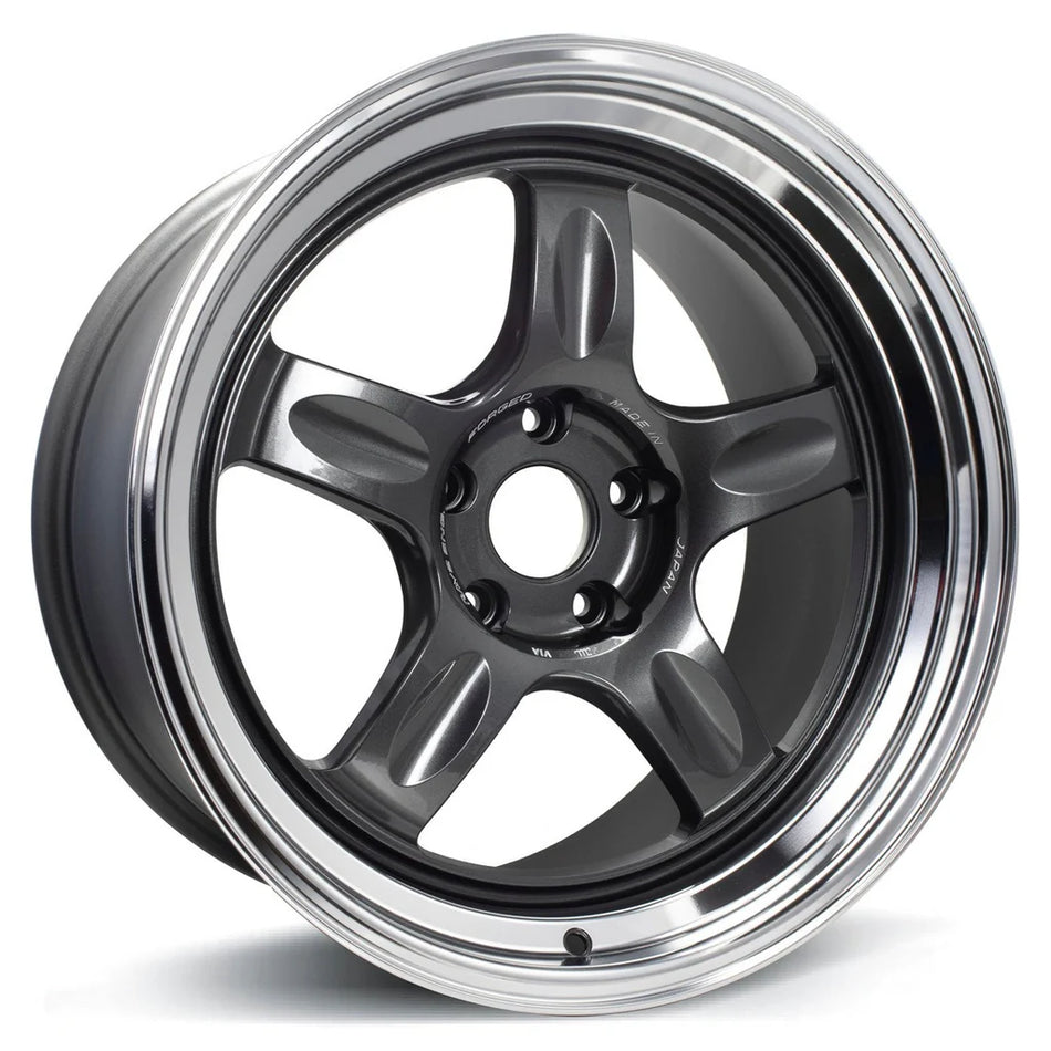 Volk Racing 21C 18X8.5+35 5-114.3 Dark Gunmetal/Rim DC Wheel