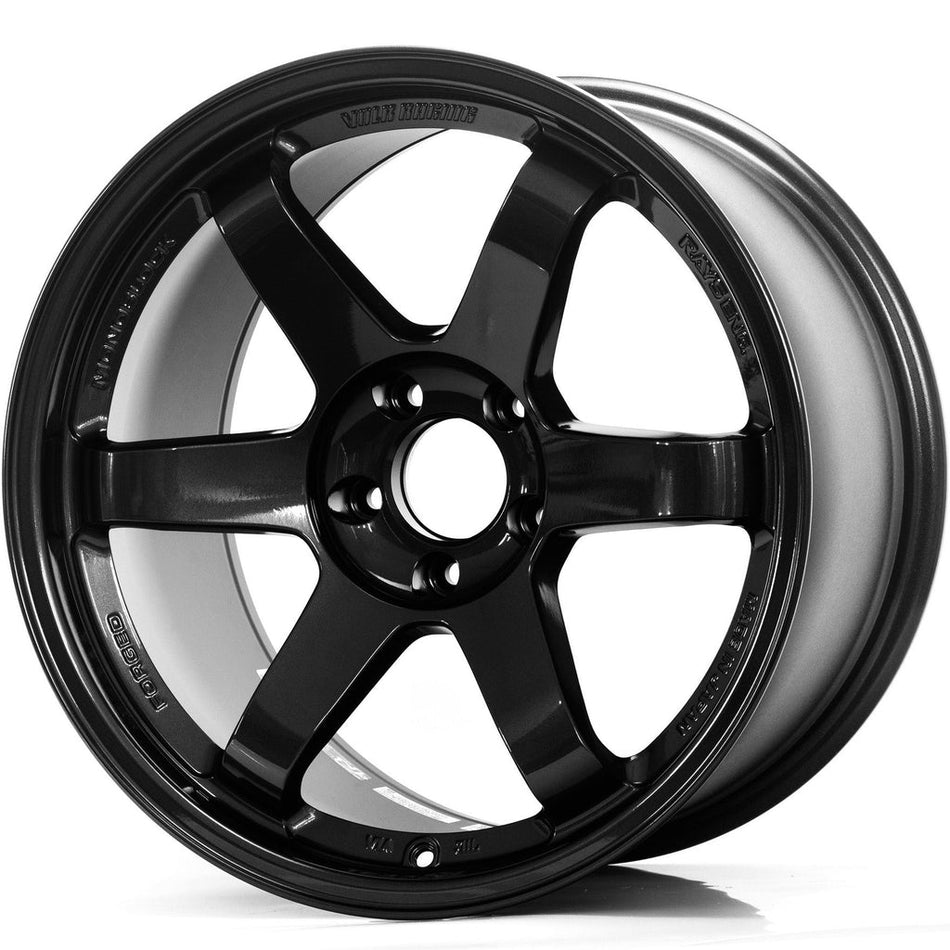 Volk Racing TE37SL 18X9.5+12 5-114.3 Gloss Black Wheel