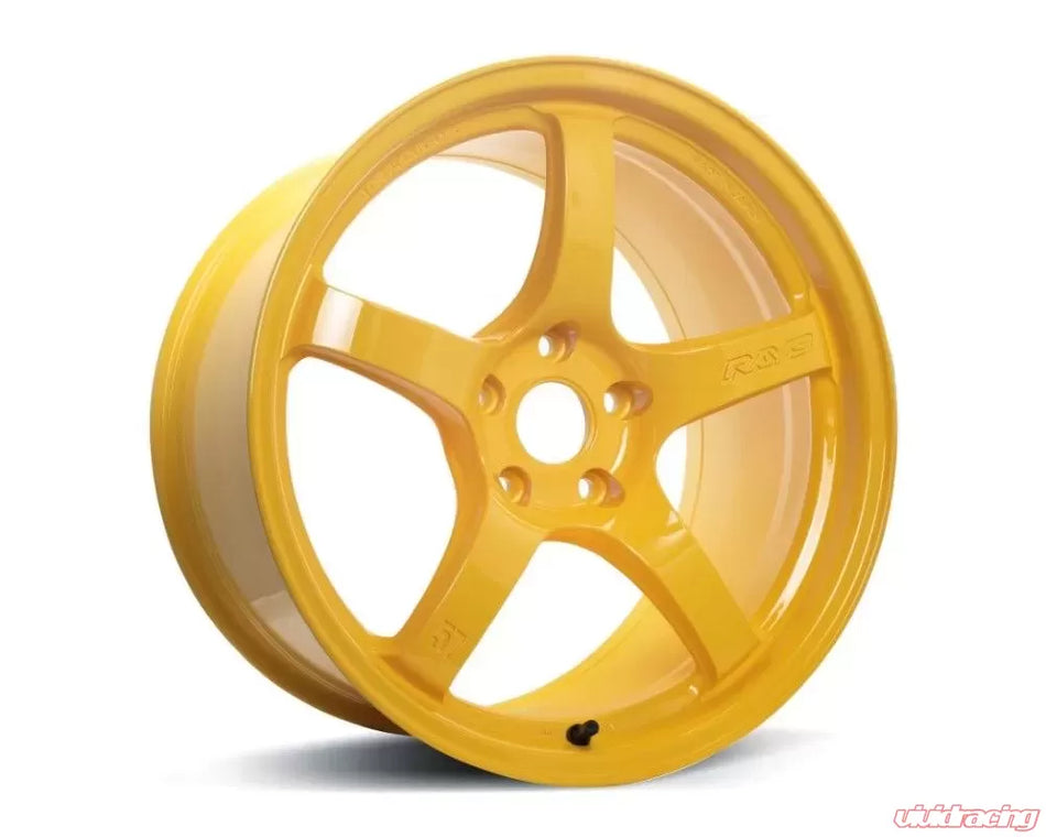 Gram Lights 57CR 18X10.5+12 5-114.3 Mach Yellow Wheel