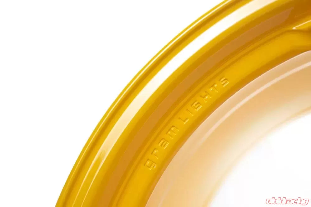 Gram Lights 57CR 17X9.0+22 5-114.3 Mach Yellow Wheel 2324 Limited