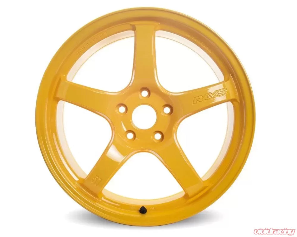 Gram Lights 57CR 17X9.0+12 5-114.3 Mach Yellow Wheel 2324 Limited