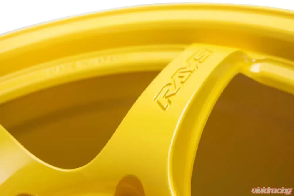 Gram Lights 57CR 17X9.0+22 5-114.3 Mach Yellow Wheel 2324 Limited