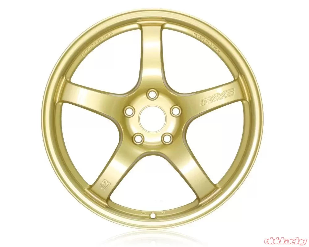 Gram Lights 57CR 17X9.0+38 5-100 E8 Gold Wheel
