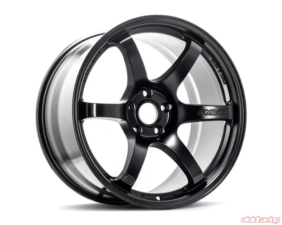 Gram Lights 57DR 15X8.0+35 5-114.3 Semi Gloss Black Wheel