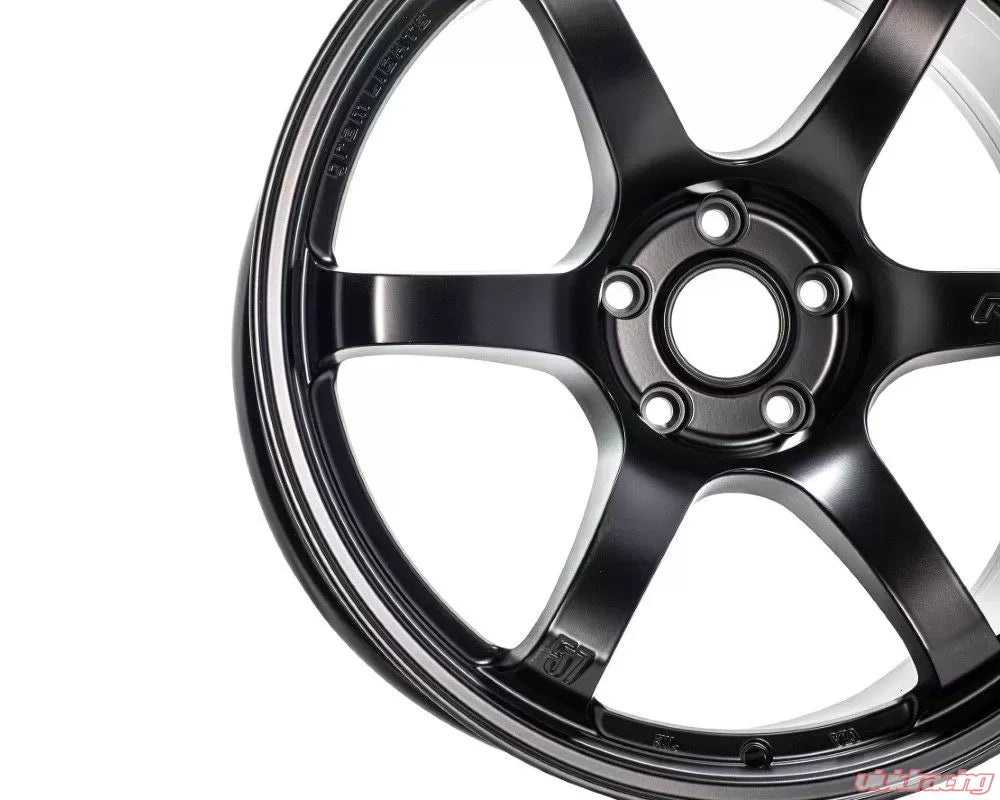 Gram Lights 57DR 18X10.5+12 5-114.3 Semi Gloss Black Wheel