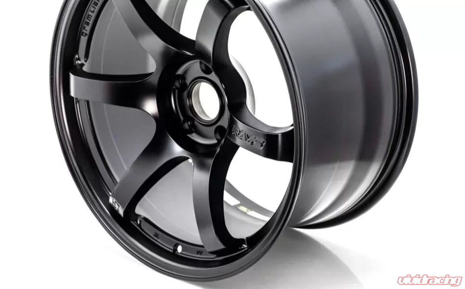 Gram Lights 57DR 18X10.5+22 5-114.3 Semi Gloss Black Wheel