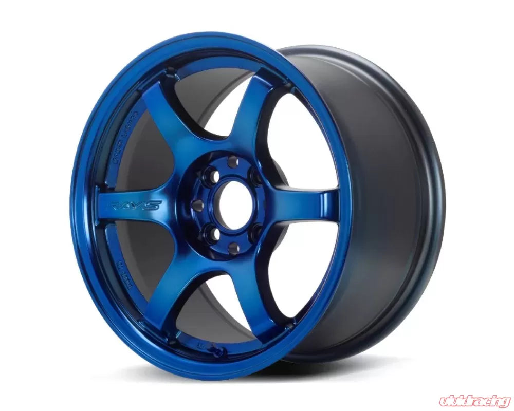 Gram Lights 57DR 18X9.5+38 5-114.3 Spatta Blue Wheel