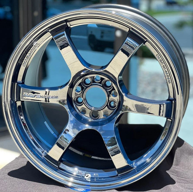 Gram Lights 57DR 17X9.0+38 5-100 Dark Blue Chrome Coating Wheel