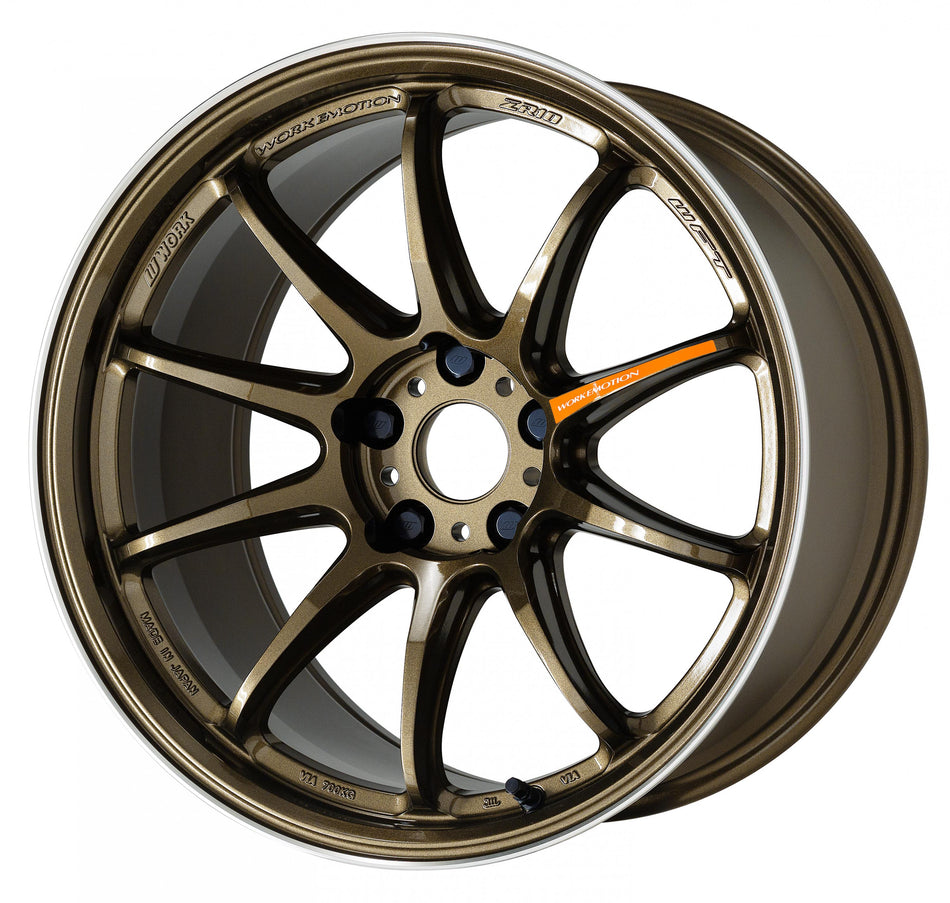 Work Emotion ZR10 18 x 9.5 +38 VAB STI Titanium Diamond Lip Cut (HGLC)