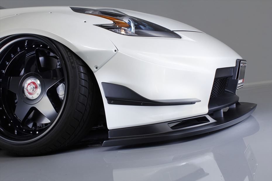 AIMGAIN Nissan 370Z Z34 GT FRONT OVER FENDERS L+R (BLACK MOLDING)
