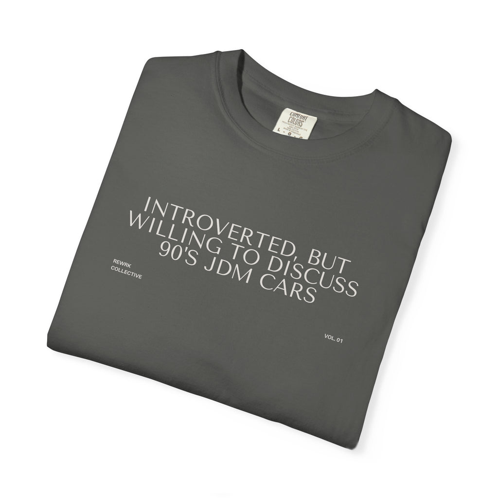 "Introverted, But Willing to Discuss 90's JDM Cars" T-Shirt