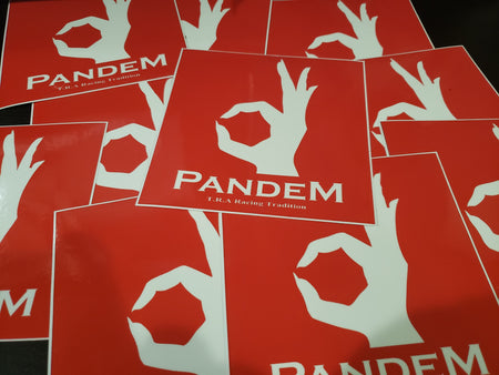 Pandem Stickers 5.5'' x 5.5'' ( Available in 2 colors) - REWRK Collective