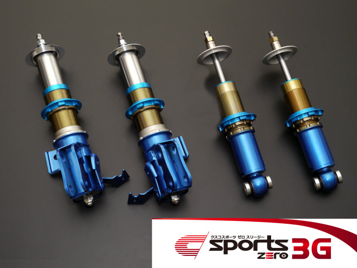 Cusco Zero-3G Tarmac Spec (No Upper Mounts/Springs) Mitsubishi Evo X CZ4A Coilover Shocks - REWRK Collective