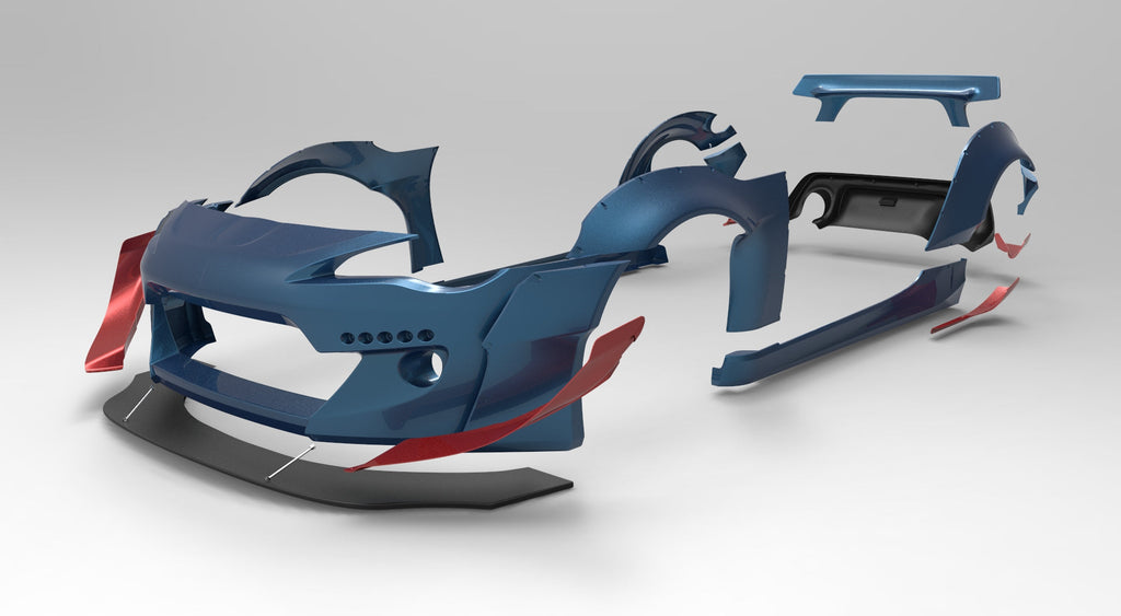 RocketBunny FRS/BRZ V2 DAI CANARD SET