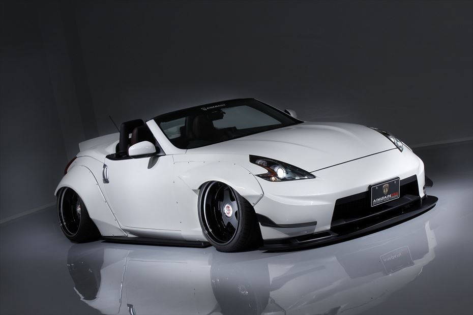 AIMGAIN Nissan 370Z Z34 GT REAR OVER FENDERS L+R (BLACK MOLDING)
