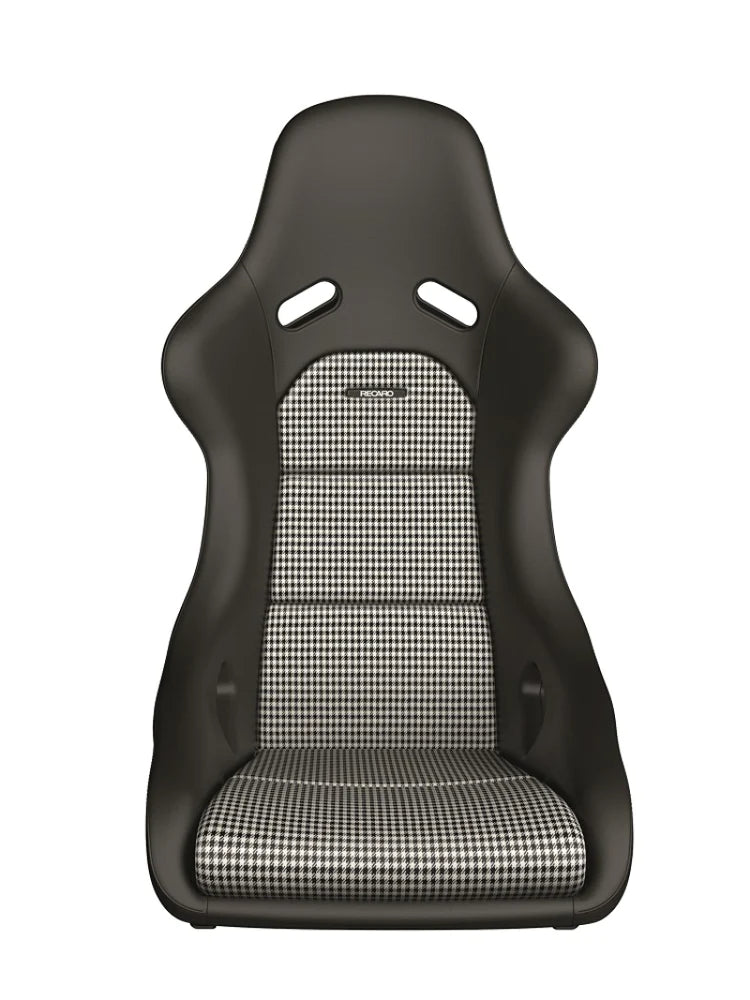 Recaro Classic Pole Position ABE Seat - Black Leather/Pepita Fabric - REWRK Collective
