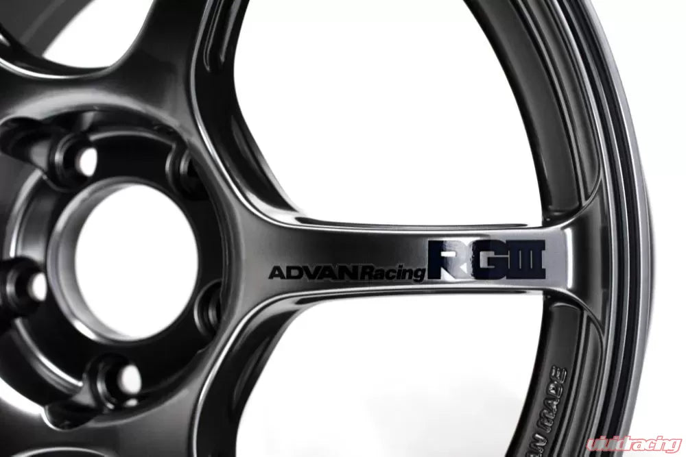Advan RGIII 18X9.5+45 5-114.3 Racing Hyper Black Wheel