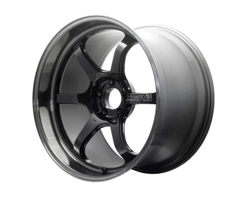 Advan R6 20X10.0+25 5-112 Machining & Black Coating Graphite Wheel