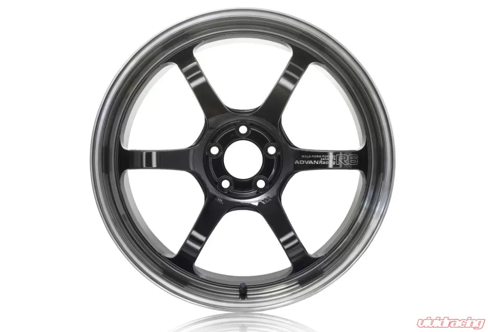 Advan R6 20X10.0+25 5-112 Machining & Black Coating Graphite Wheel