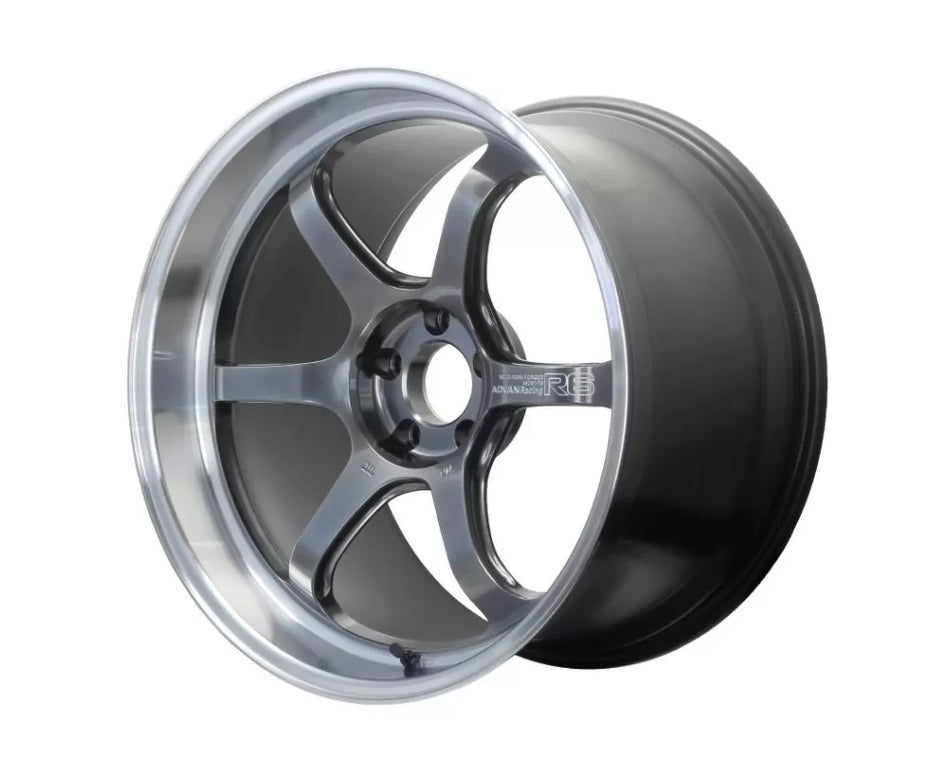 Advan R6 20X10.0+35 5-114.3 Machining & Racing Hyper Black Wheel