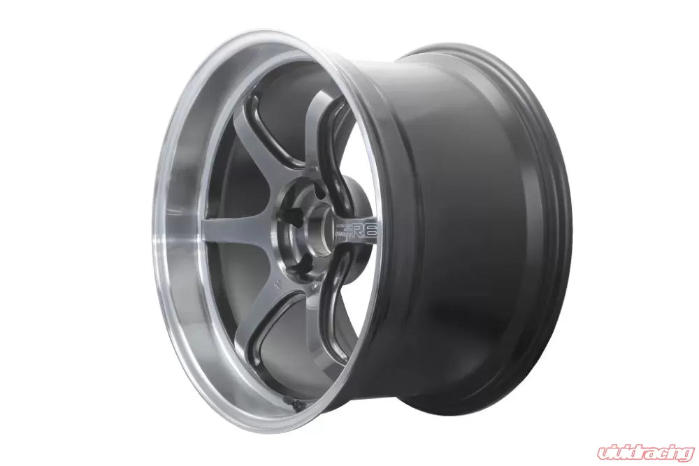 Advan R6 18X10.5+24 5-114.3 Machining & Racing Hyper Black Wheel