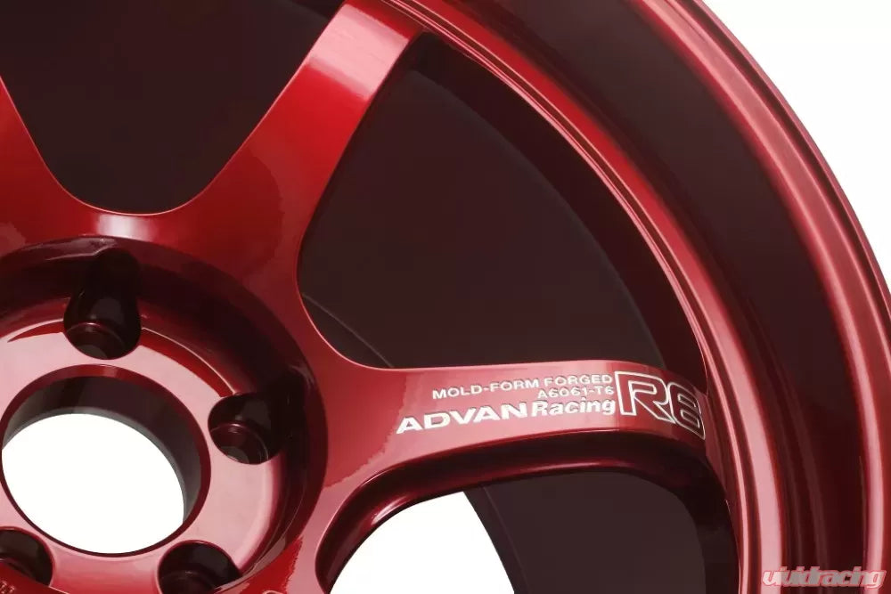 Advan R6 20X10.0+35 5-114.3 Racing Candy Red Wheel