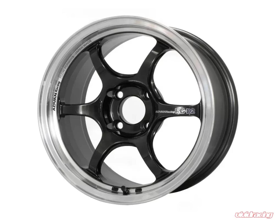 Advan RG-D2 15X8.0+35 4-100 Machining & Black Gunmetallic Wheel