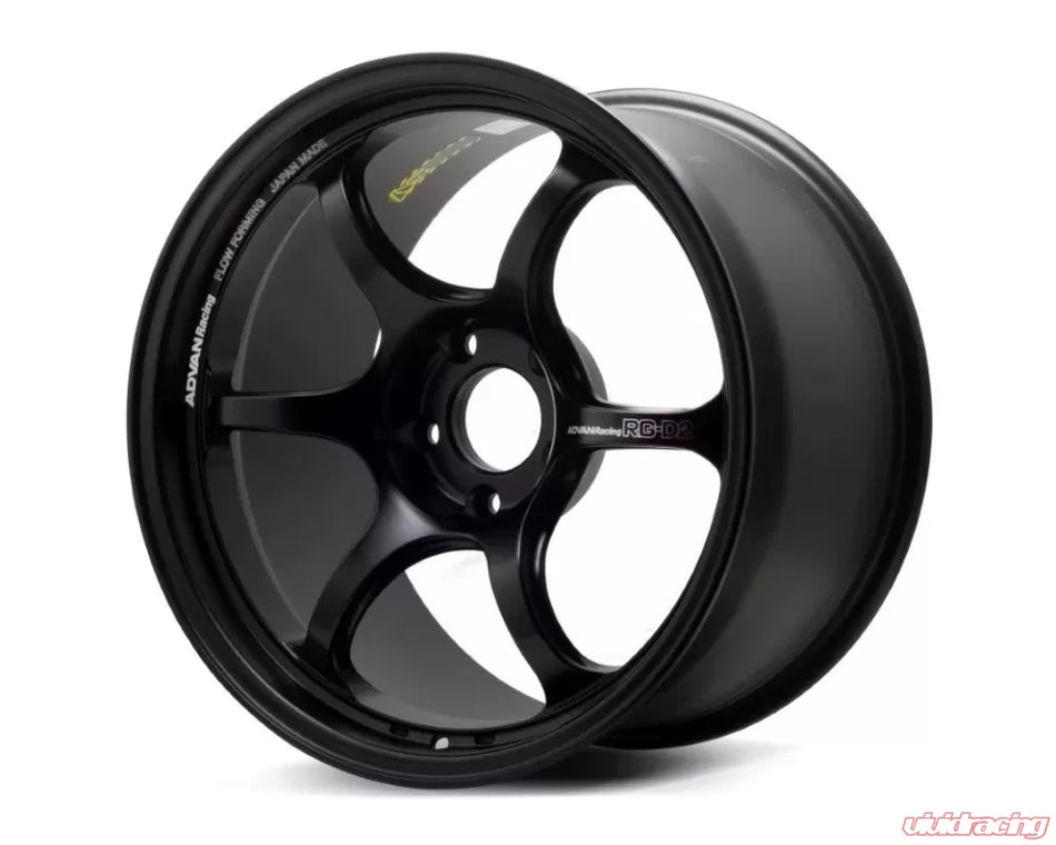 Advan RG-D2 18x10.0+35 5-114.3 Semi Gloss Black Wheel