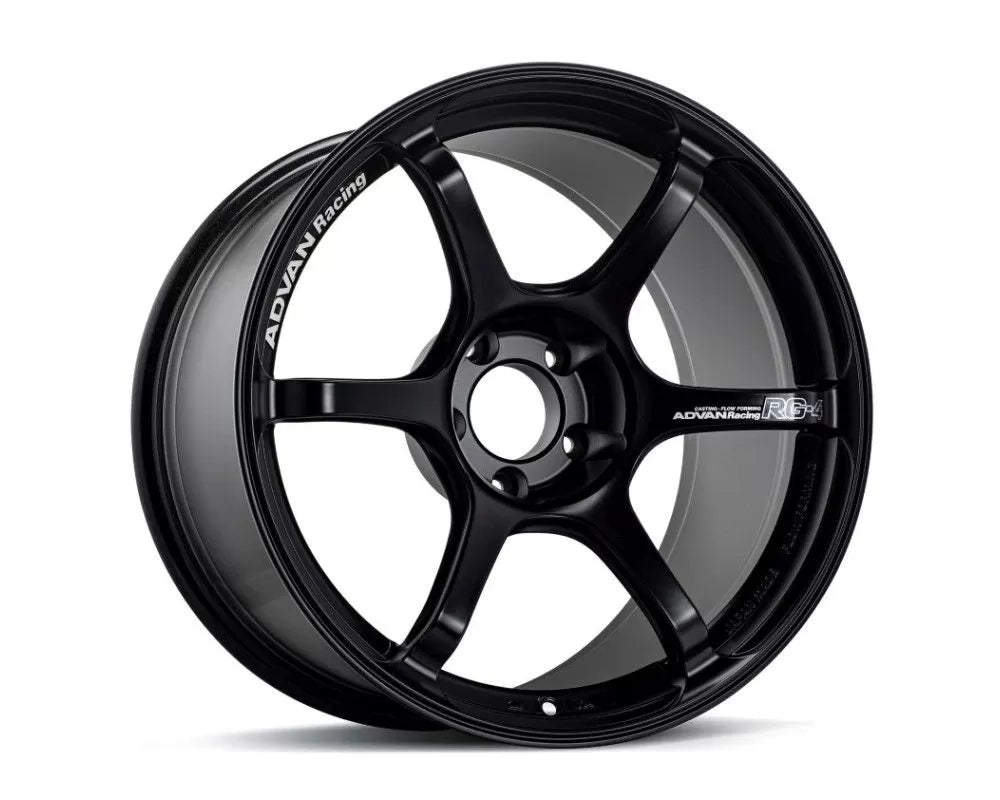 Advan RG-4 18X8.5+45 5-112 Semi Gloss Black Wheel