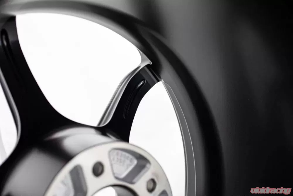 Advan RG-4 18X8.5+45 5-112 Semi Gloss Black Wheel